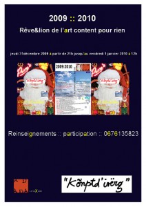 Le rêve&lion de l'art content pour rien