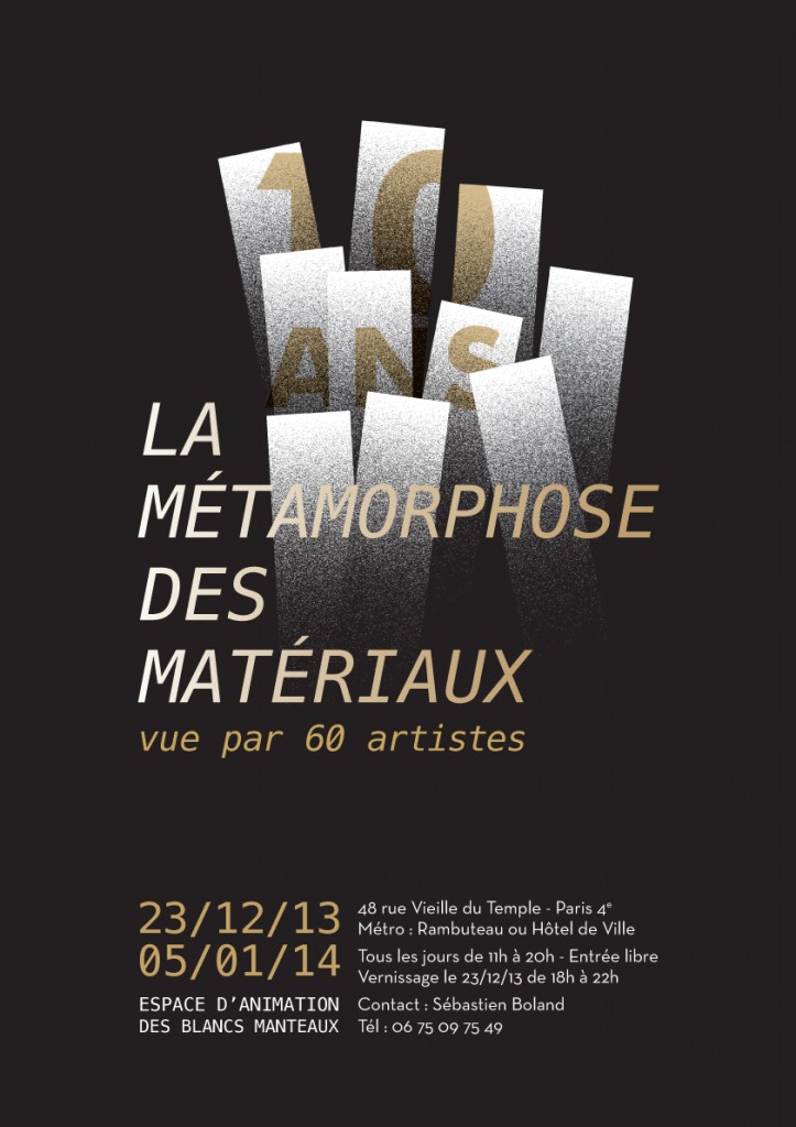 Léo Scalpel Flyer Métamorphose des Matériaux