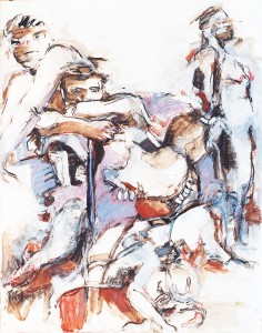 Olivier-Ognibene-2-(craie et aquarelle)