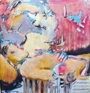 Olivier-Ognibene-La-cigarette-(huile sur papier)