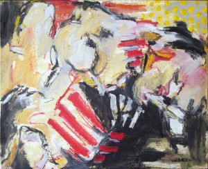 Olivier-Ognibene-Les-mots-perdus-2-(huile sur papier)
